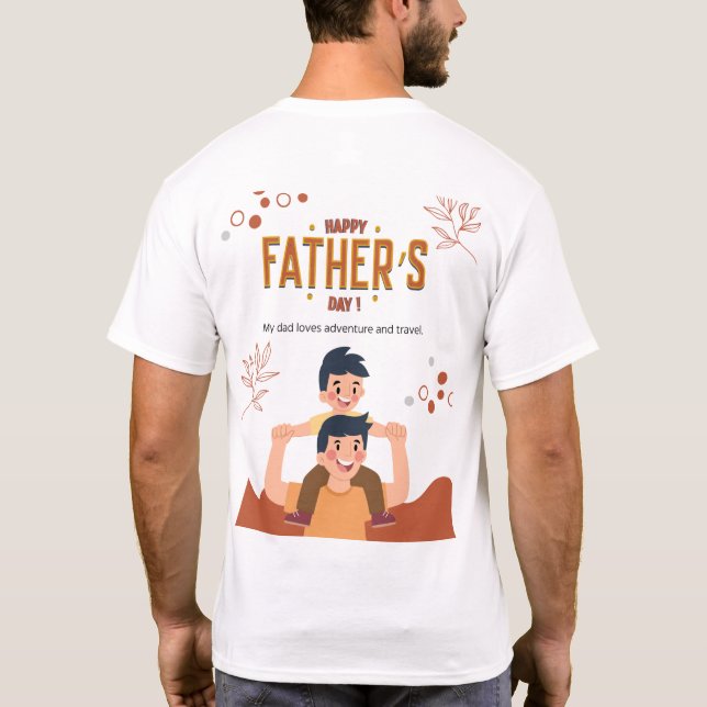 Camiseta Pai: Corretor das Coisas, Criador das Memórias (Verso)