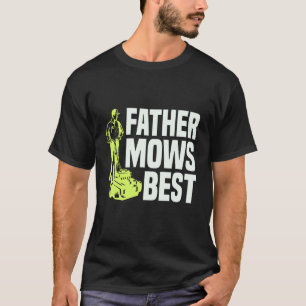 Camiseta Pai Corta Melhor Cortador de Grama Cortar a Grama 