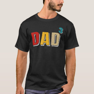 Camiseta Pai Cortado Pai De Três Mens