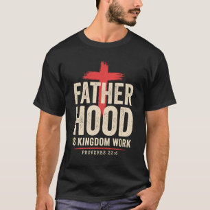 Camiseta Pai Cristão Fé Paternidade É Trabalho Do Reino Gor