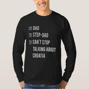 Camiseta Pai croata Nascer Croácia Dia de os pais Papa D