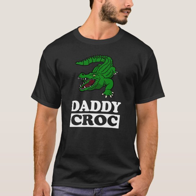 Camiseta Pai Crocodilo-Camisa Pai Pai Presente (Frente)