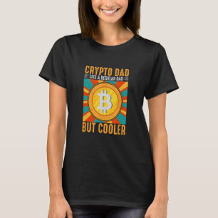 Camiseta Pai Crypto Bitmoney Melhor Pai De Cripto Engraçado