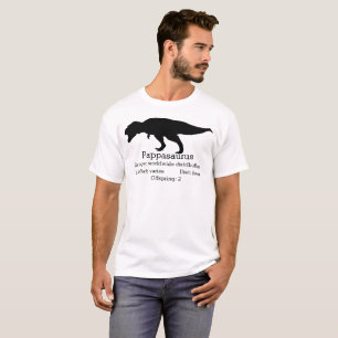 Camiseta Pai customizável de Pappasaurus