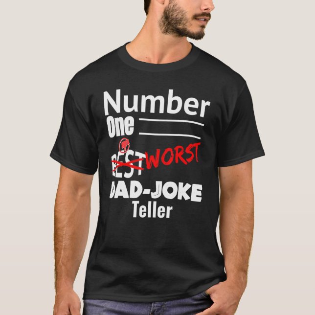 Camiseta Pai da caixa de Piadas do melhor Pai (Frente)