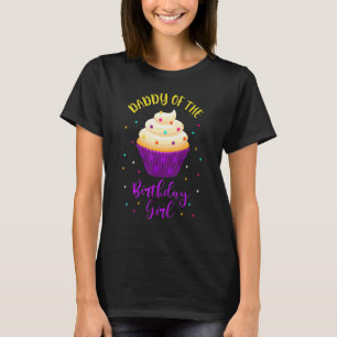 Camiseta Pai da Cupcake de aniversário da Fam doce do dia B