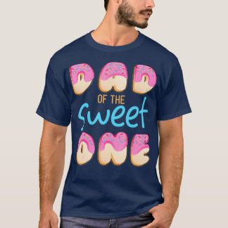Camiseta Pai da Doce Primeira Festa de aniversário Correspo