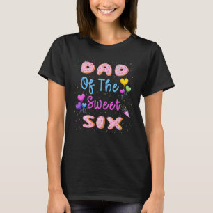 Camiseta Pai Da Doce Rosquinha Seis Festa de aniversário