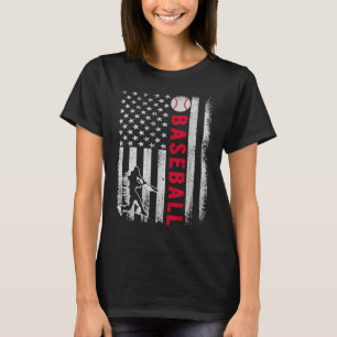 Camiseta Pai da Equipe de Baseball do Orgulho de Bandeira A