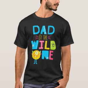 Camiseta Pai Da Espécie Selvagem De Um Ano, Primeiro Aniver