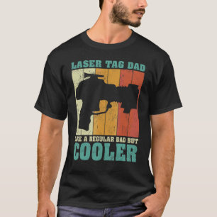 Camiseta Pai Da Etiqueta Retrolaser De Retragem De Mens Vin