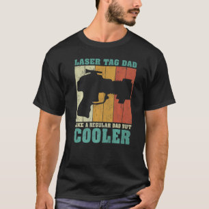 Camiseta Pai Da Etiqueta Retrolaser De Retragem De Mens Vin