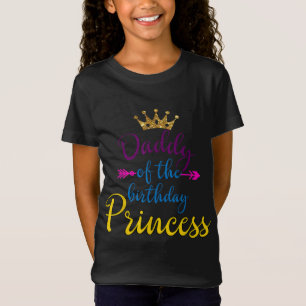 Camiseta Pai Da Família Aniversário Princesa Correspondente