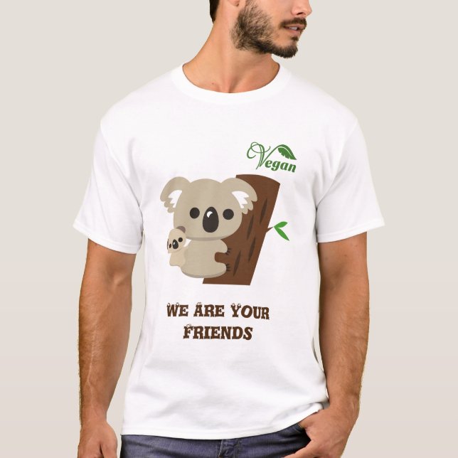 Camiseta Pai Da Família Bonita Urso De Koala Com Bebê (Frente)