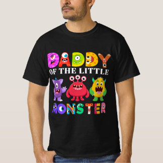 Camiseta Pai Da Família Da Festa de aniversário Monstro