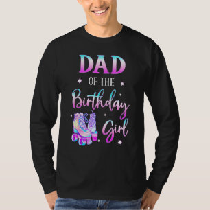 Camiseta Pai Da Família De Dias De Aniversário Do Skate