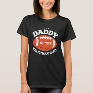 Camiseta Pai da Família de Futebol do Aniversário