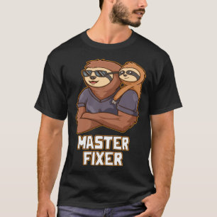 Camiseta Pai da família de Pais do Master Fixer Trabalhos d