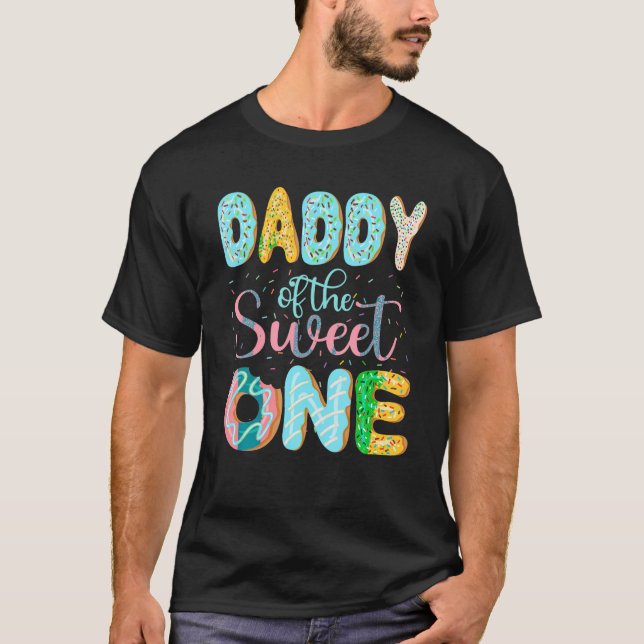 Camiseta Pai da família de Rosquinhas Pais Doce Corresponde (Frente)