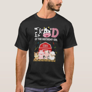 Camiseta Pai Da Fazenda De Aniversário Pai De Vaca Papa 1ru