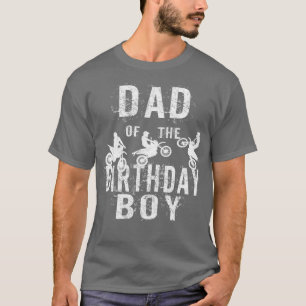 Camiseta Pai Da Festa B-Day Do Bicicleta De Nascimento