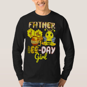 Camiseta Pai Da Festa de aniversário De Abelhas