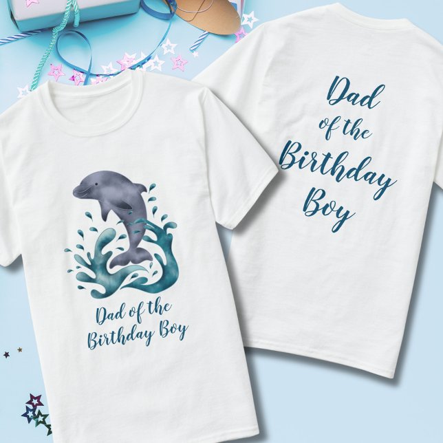 Camiseta Pai da Festa de aniversário do menino de aniversár (Criador carregado)