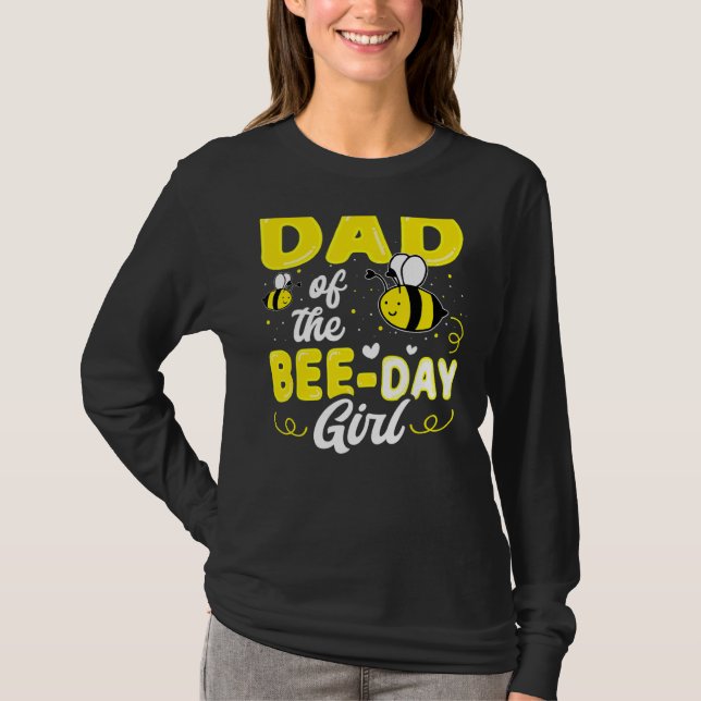 Camiseta Pai Da Festa De Colmeia Da Bee Day (Frente)