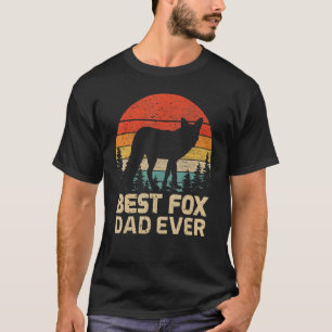 Camiseta Pai Da Fox Da Melhor Vintage Da Mens - Dia de os p