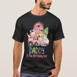 Camiseta Pai da garotinha de aniversário T