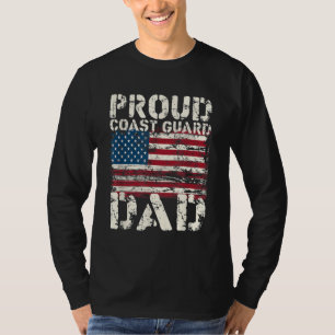 Camiseta Pai da Guarda costeira USCG Sofrendo o pavilhão am