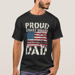 Camiseta Pai da Guarda costeira USCG Sofrendo o pavilhão am