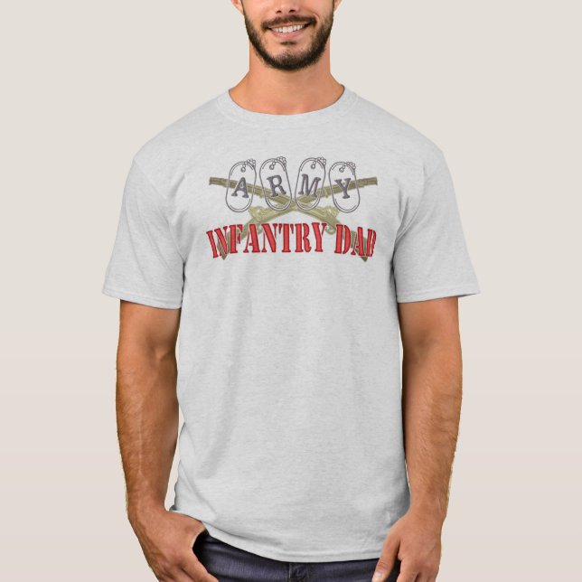 Camiseta Pai da infantaria do exército (Frente)