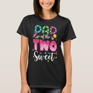Camiseta Pai da lata de segundo aniversário de duas Docinho