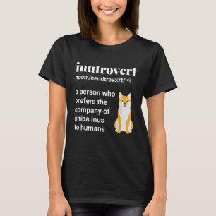 Camiseta Pai da mãe do Inutrovert Funny Shiba Inu