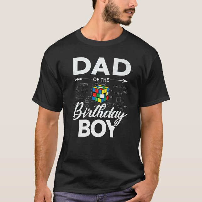 Camiseta Pai Da Matemática Menina De Batida De Aniversário (Frente)