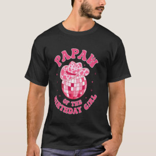 Camiseta Pai da Menina do Aniversário Chapéu de Cowgirl Dis