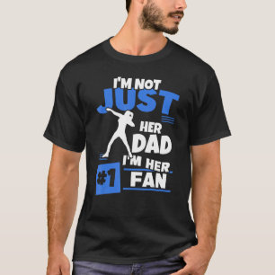 Camiseta Pai Da Menina Que Arremessa Peso Fã Arremessador A