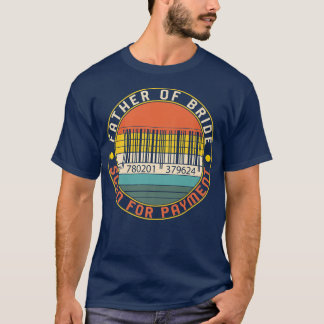 Camiseta Pai Da Noiva Casamento Código De Barras Scan Para 
