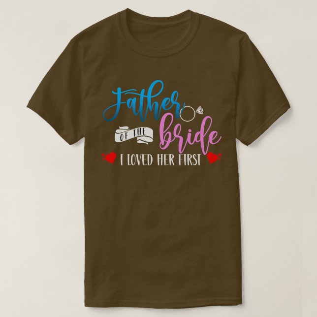 Camiseta Pai da Noiva Eu Amava Seu Primeiro Casamento (Frente do Design)