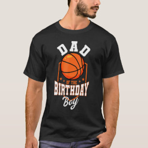 Camiseta Pai Da Peça De Baile Do Tema De Basquete De Garoto