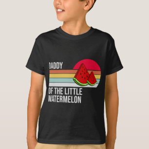 Camiseta Pai Da Pequena Melancia - Fruta Da Família Matc