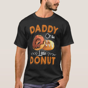 Camiseta Pai Da Pequena Rosquinha De Gravidez Cuta Announce