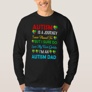 Camiseta Pai da Perturbação do Espectro Autismo - Puzzle da