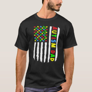 Camiseta Pai da Perturbação do Espectro Autismo - Puzzle da