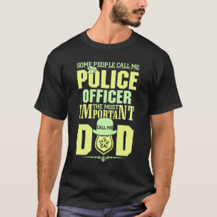 Camiseta Pai da Polícia POLÍCIA DIA DE OS PAIS
