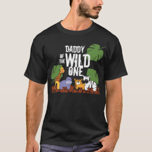 Camiseta Pai da Primeira Festa de aniversário Safari WILD 