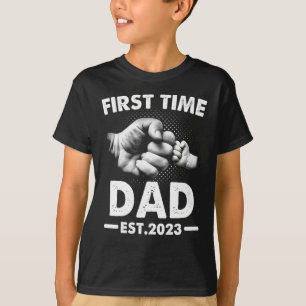Camiseta Pai Da Primeira Vez Novo Pai Est 2023 Pais Engraça