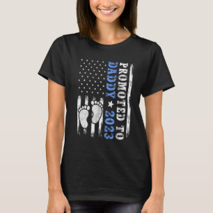 Camiseta Pai Da Primeira Vez Promovido Ao Pai 2023 American