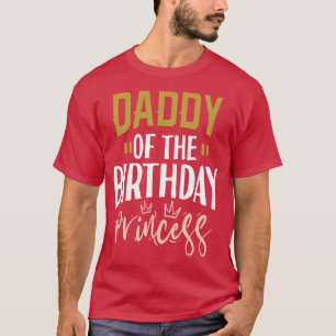Camiseta Pai Da Princesa De Aniversário